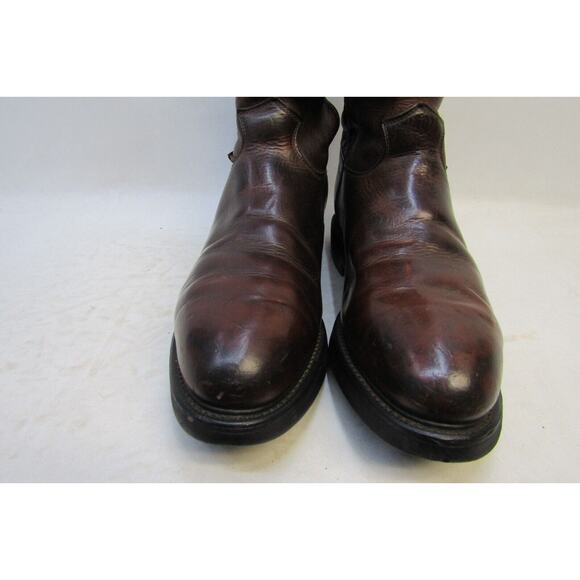 Justin Mens Size 13 D Brown Leather Work Steel Toe Cowboy Western Boots main image 6